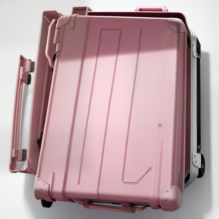 I ordered a batch of pink suitcases in the Chinese factory!